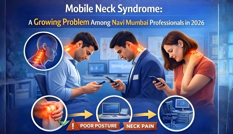 Mobile Neck Syndrome: A Growing Problem Among Navi Mumbai  Professionals in 2026