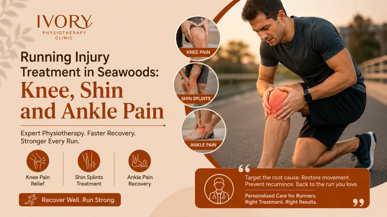 Running Injury Treatment in Seawoods: Knee, Shin and Ankle Pain